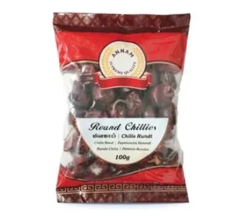 Annam/ chakra – Dried Round Chillies – 100g