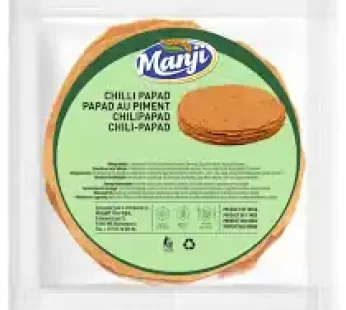 Manji – Chilli Papad – Papadum – Appalam