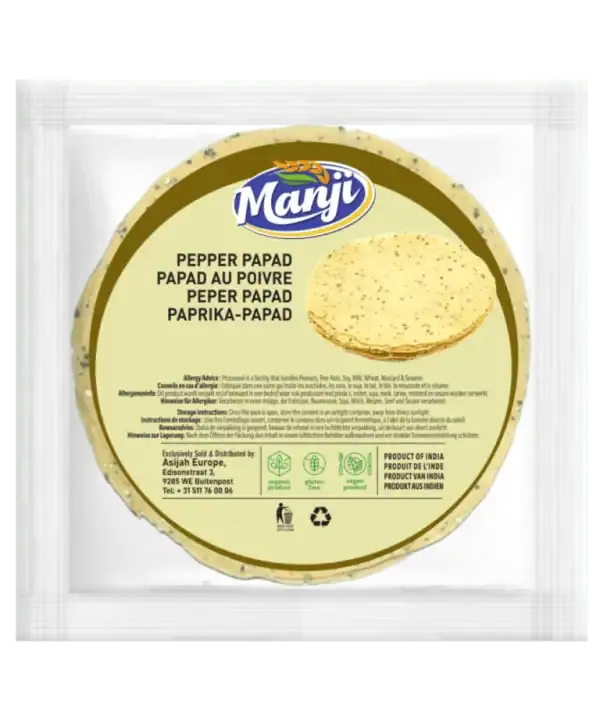 Manji - Chilli Papad – Papadum – Appalam