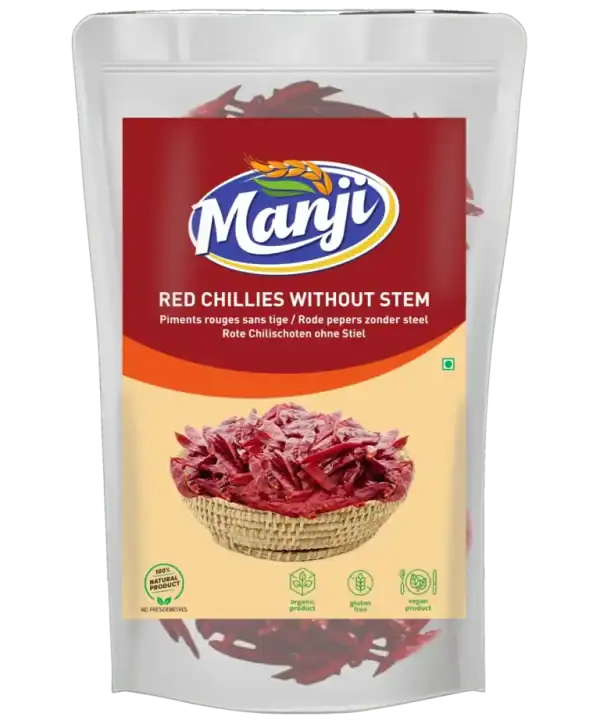 Manji - Red Chillies Without Stem 100g