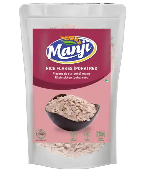 Manji - Rice Flakes (Poha) Red  500g