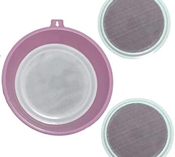 Plastic 3 in 1 interchangeable sieve strainer