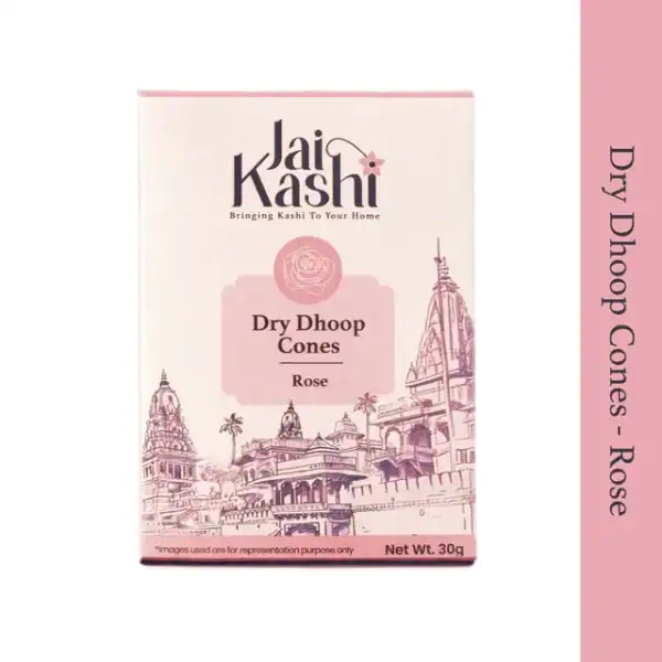 Jai Kashi Rose Dry Dhoop Cones