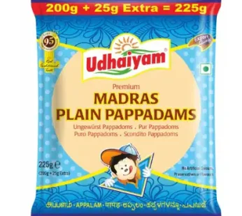 Udhaiyam – Madras Plain Papad 225gm