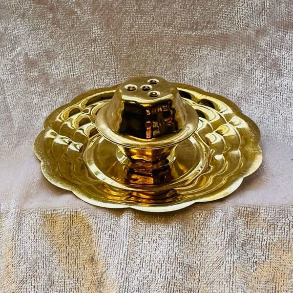 Elegant Brass Incense Burner Set| Agarbathi stand