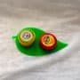 Leaf Set - Turmeric Powder and KumKum