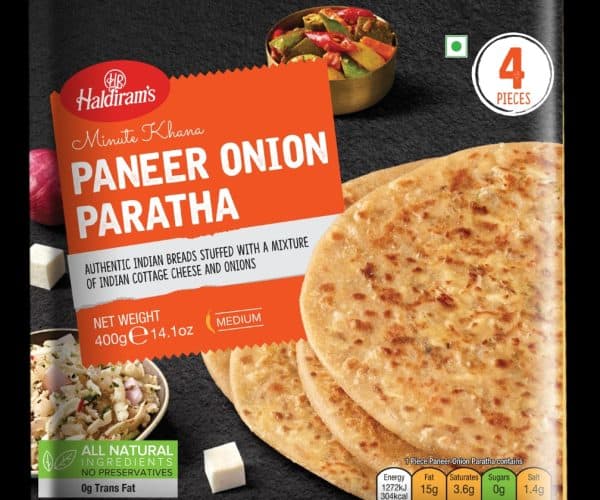 Paneer Onion Paratha  4Pcs