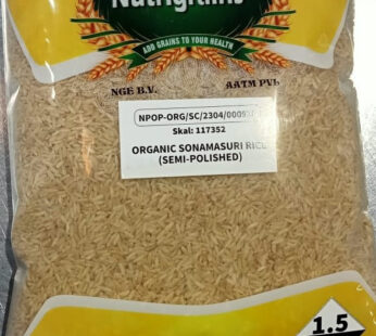 Nutrigrains Organic Semi polished Rice 1.5kg