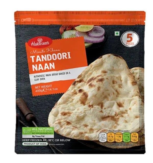 Haldiram -Tandoori garlic Naan 400g 5 Pcs