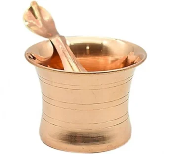 Copper Puja & Pujari Pancha Patra with Spoon- small