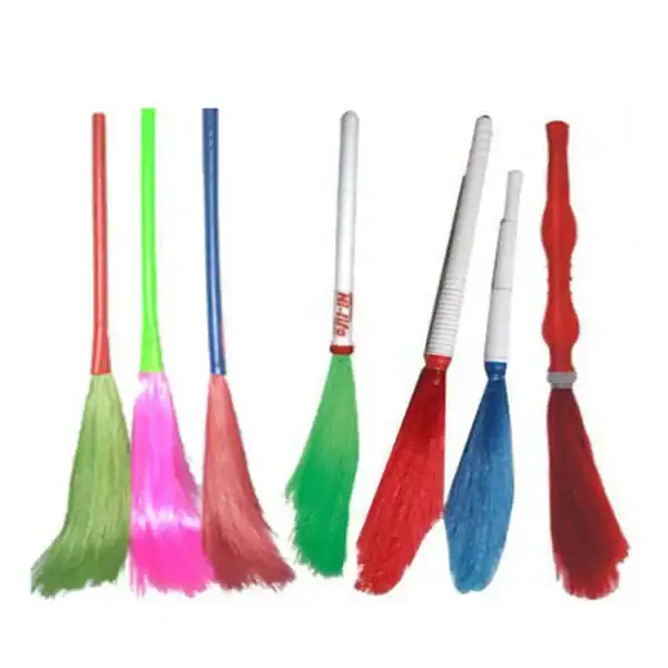PVC Plastic Jhadu Indian Traditional House Cleaning Broom