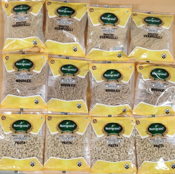 Nutrigrains 5 Packs Of Milet Pasta Combo (200g Each)