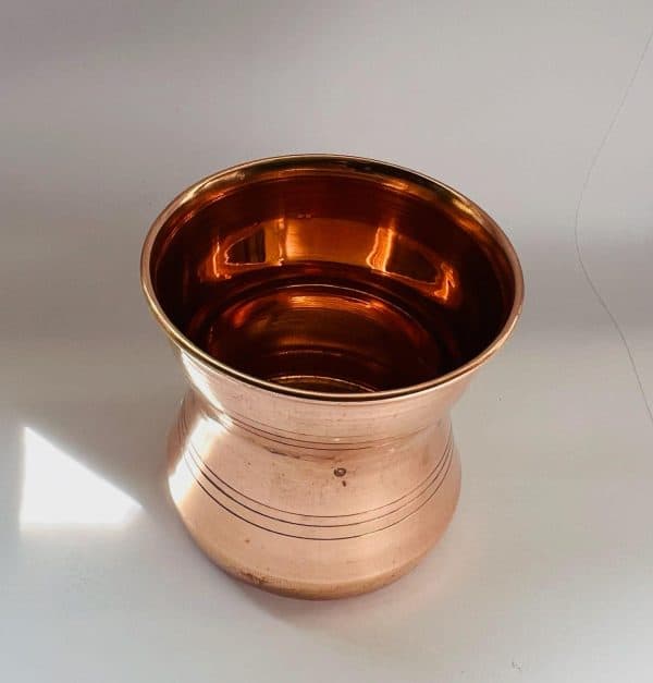 Copper Puja & Pujari Pancha Patra with Spoon-Medium - Image 2