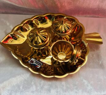 Elegant Brass kumkum pooja set
