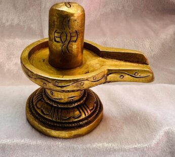 Brass Shiva linga statue