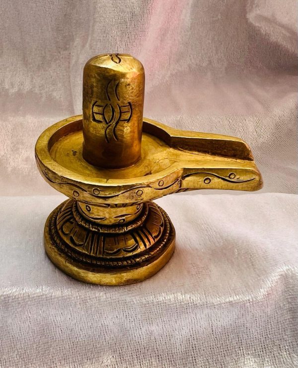 Brass Shiva linga statue