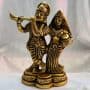 Radhe Krishna Sculpture in Elegant Brass