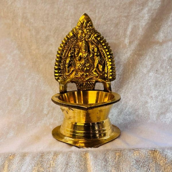 Elegant Brass Mini Lakshmi Lamp