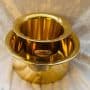 Traditional South Indian Brass Filter Coffee Tumbler Set | Brass Cup and Dabra Set of 1