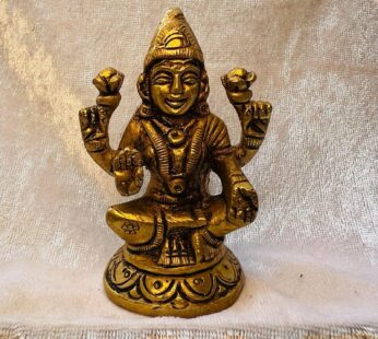Lakshmi in Elegant Brass
