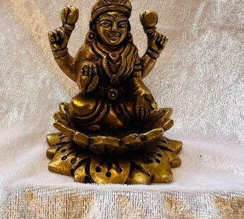Lakshmi in Elegant Brass