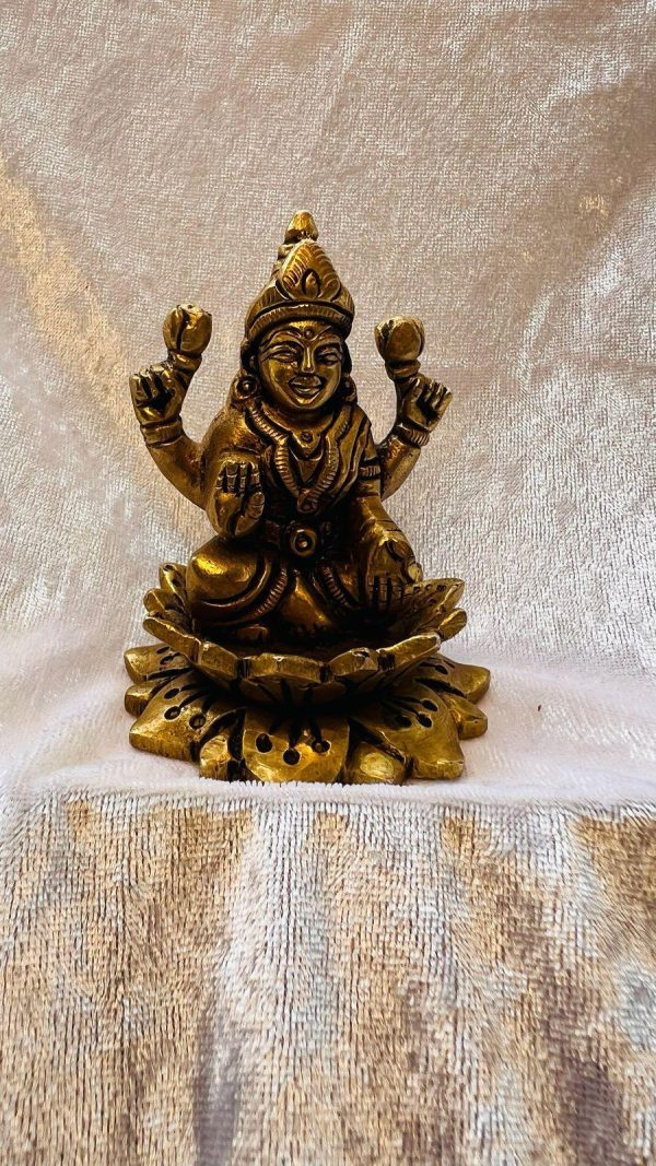 Lakshmi in Elegant Brass