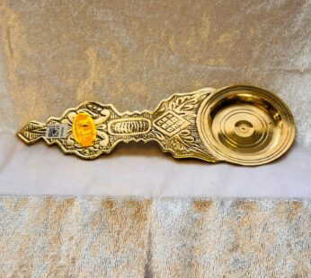 Brass Kapoor Arathi Stand for Dhoop Puja|Pooja Camphor Dani Holder