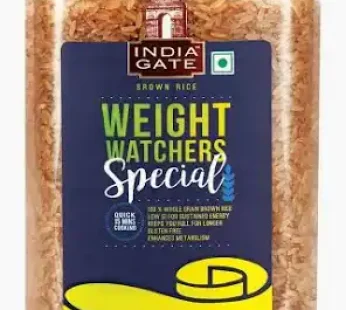 India Gate Brown Sonamasoori Rice jar 1kg