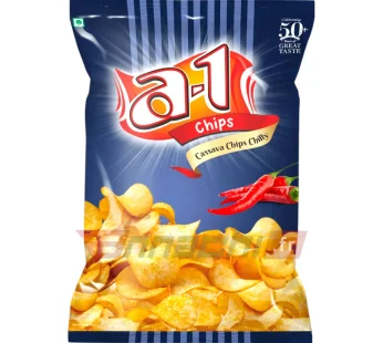 A1- TAPIOCA CHIPS CHILLI POUCH 160g