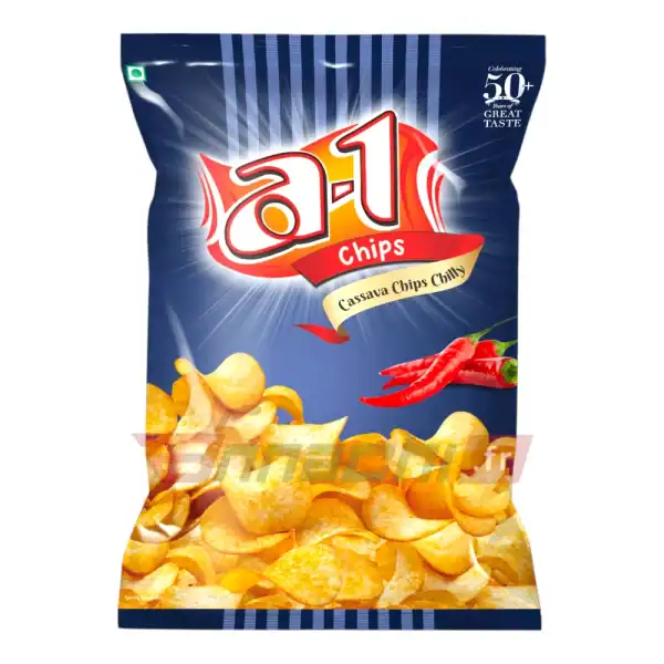 A1- TAPIOCA CHIPS CHILLI POUCH 160g