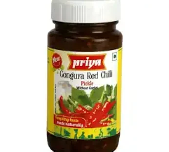 Priya – Gongura  (Roselle) Pickle with red Chilli 300g