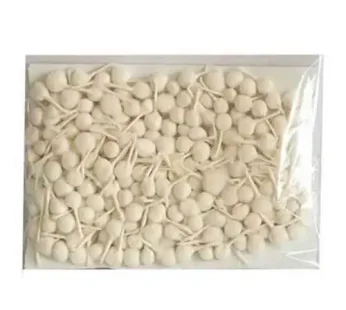 LAKSHMI ROUND WHITE DIYA BATTI 60 PC PER PACK