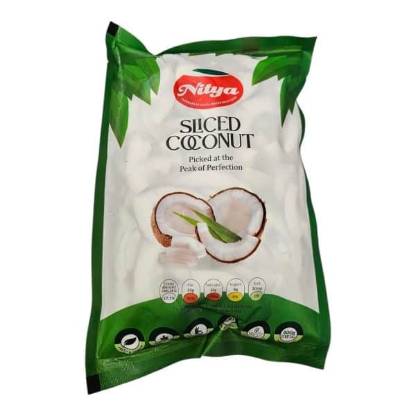 Nitya - Frozen sliced coconut 400g