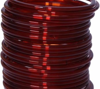 Glass Bangles 12pc Maroon colour